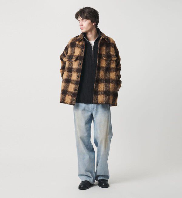 MONKEY TIME「オンブレチェック フリースメルトン CPOジャケット」|その他|