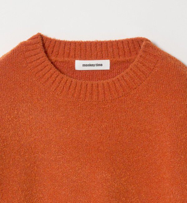 MONKEY TIME「ウール ナイロン ループヤーン クルーネック」|ニット・セーター|