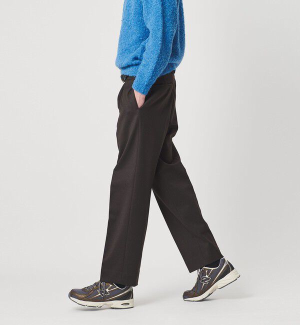 BEAUTY&YOUTH UNITED ARROWS「尾州  TR テーパード パンツ 裏起毛 手洗い可能」|チノ|DK.BROWN