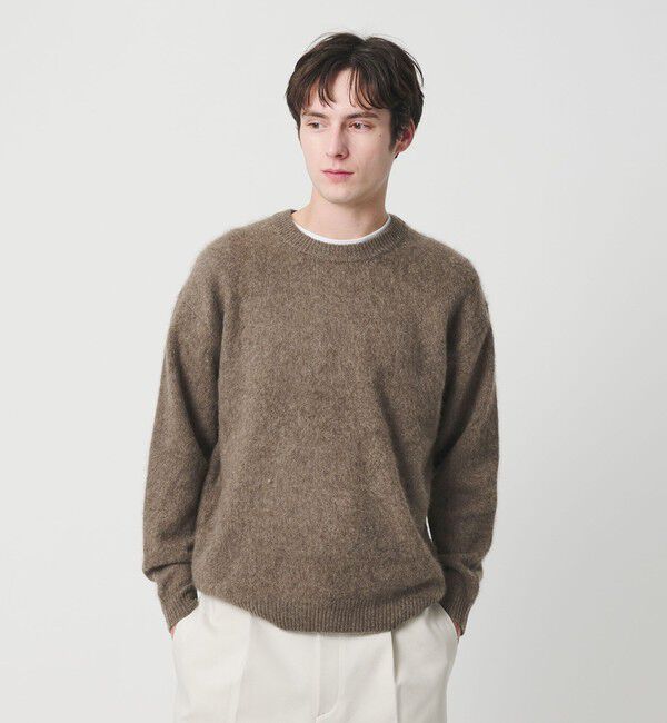 BEAUTY&YOUTH UNITED ARROWS「ブラッシュド ヤク クルーネック ニット」|ニット・セーター|