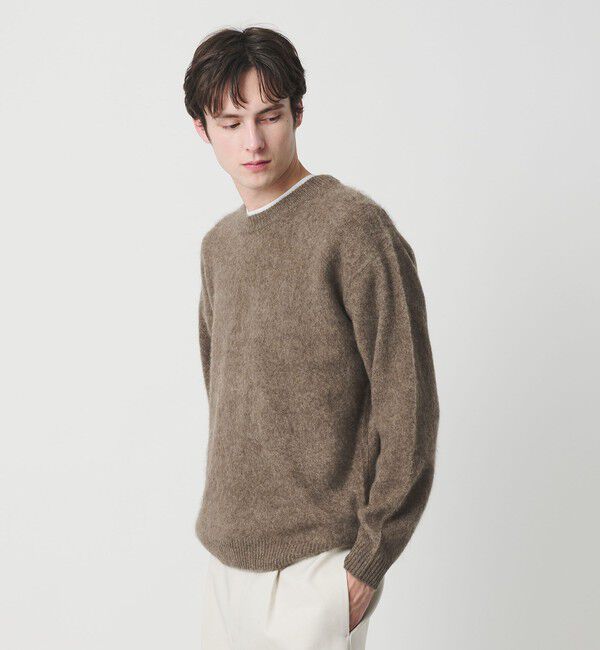 BEAUTY&YOUTH UNITED ARROWS「ブラッシュド ヤク クルーネック ニット」|ニット・セーター|