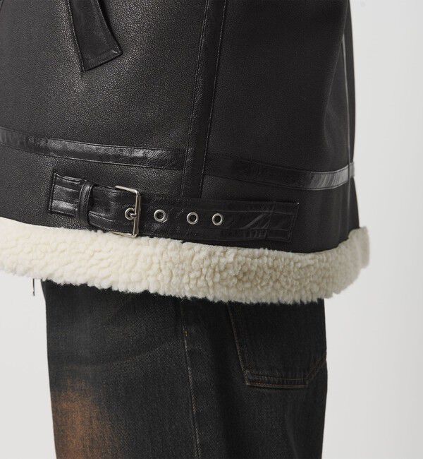 MONKEY TIME「ムートンライク B-3 ジャケット」|その他|