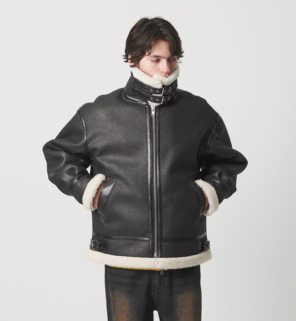 MONKEY TIME「ムートンライク B-3 ジャケット」|その他|