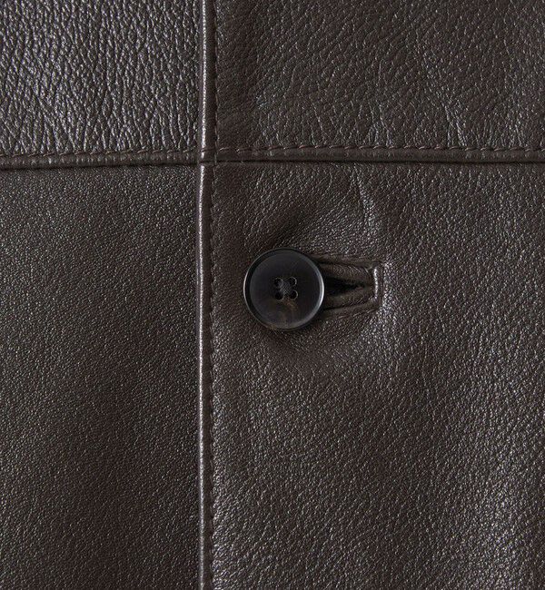 STEVEN ALAN「＜Steven Alan＞ シボ シープレザー カーコート」|ブルゾン・スタジャン|