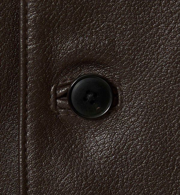 STEVEN ALAN「＜Steven Alan＞ シボ シープレザー カーコート」|ブルゾン・スタジャン|