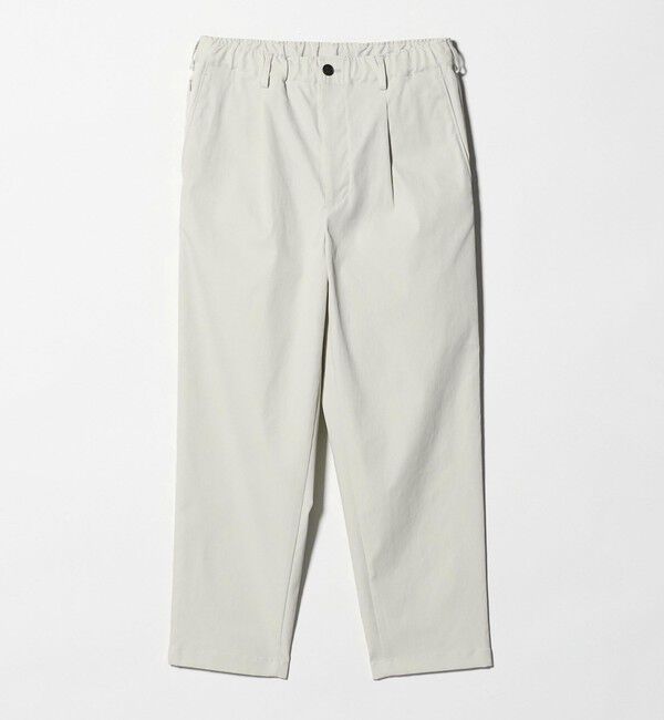 BEAUTY&YOUTH UNITED ARROWS「TASLAN 1P イージー テーパード パンツ NO.7 吸水速乾機能付き」|チノ|OFF WHITE