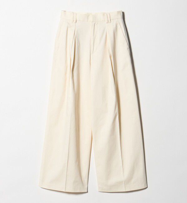 BEAUTY&YOUTH UNITED ARROWS「コットンチノ 2タック ワイドパンツ」|チノ|