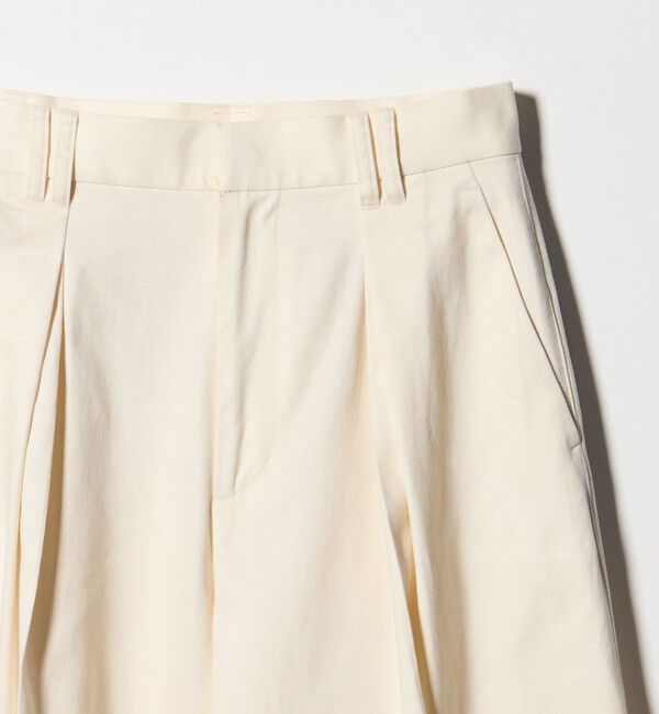 BEAUTY&YOUTH UNITED ARROWS「コットンチノ 2タック ワイドパンツ」|チノ|