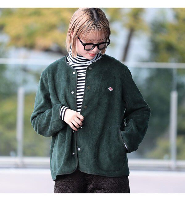 Ray BEAMS 「DANTON / FLEECE COLLARLESS JACKET」|ブルゾン・スタジャン|