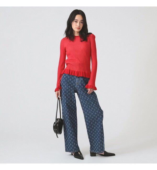 Ray BEAMS 「ジャカード デニム パンツ」|デニム|