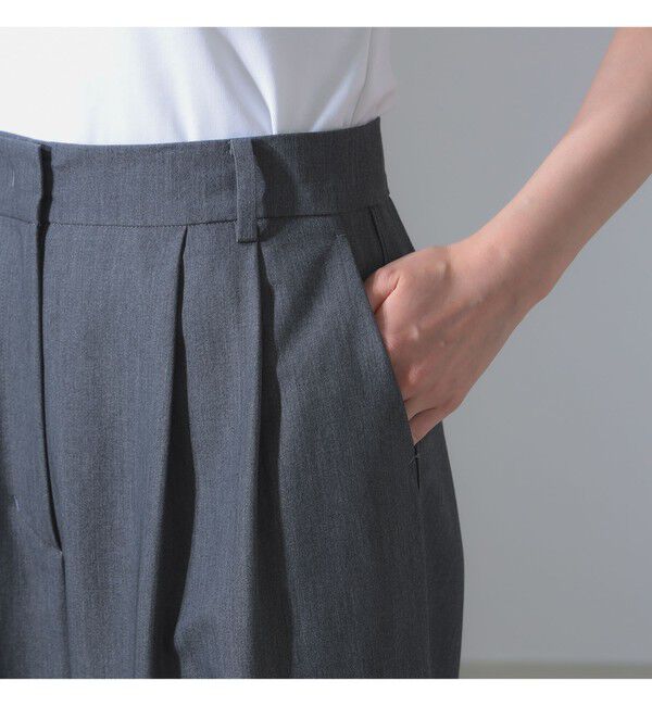 Demi-Luxe BEAMS 「ポプリン 2タックパンツ」|チノ|