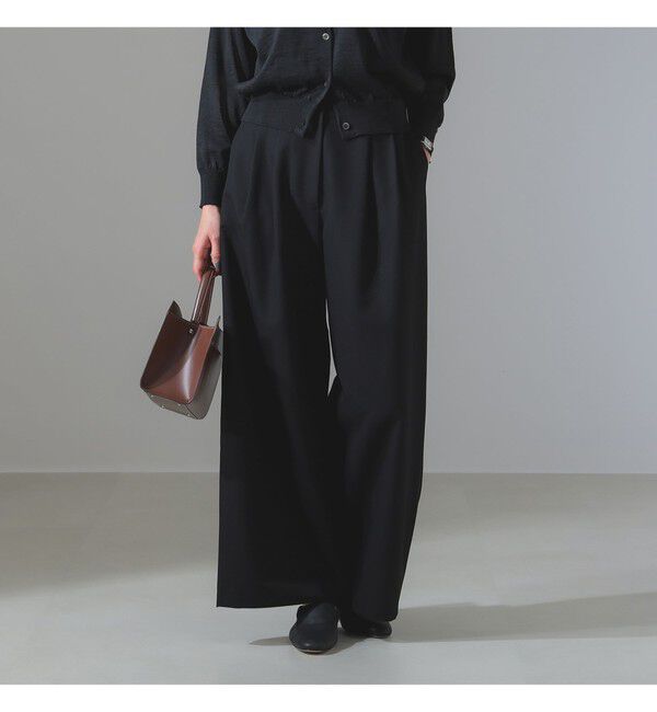 Demi-Luxe BEAMS 「ポプリン 2タックパンツ」|チノ|