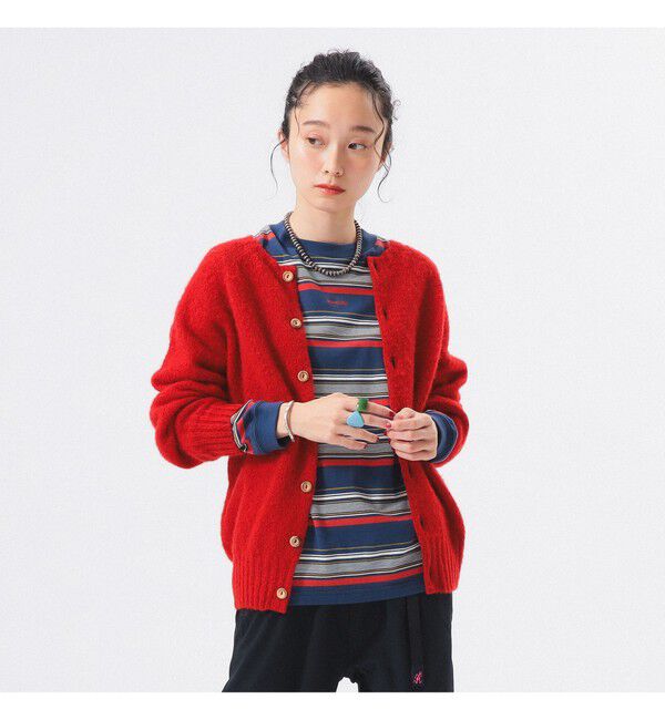 BEAMSBOY「【別注】Nor&rsquo;Easterly / シェットランド シャギー カーディガン 25F」|ニット・セーター|CARDINAL
