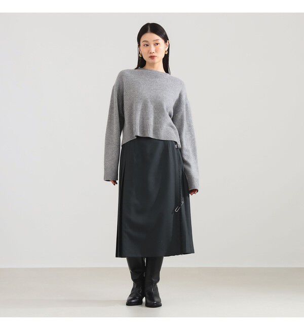 Demi-Luxe BEAMS 「O&rsquo;NEIL OF DUBLIN / ウール ナローベルト キルトスカート」|スカート|