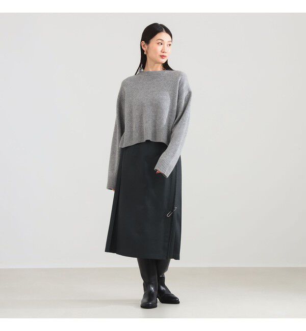 Demi-Luxe BEAMS 「O&rsquo;NEIL OF DUBLIN / ウール ナローベルト キルトスカート」|スカート|