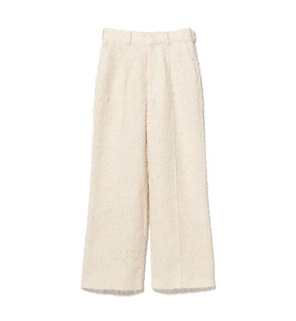 Ray BEAMS 「フリンジ ワイド ストレート パンツ」|チノ|