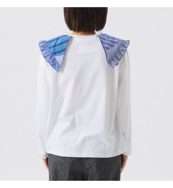 BEAMSBOY「【別注】TORI-TO / フリルカラー Tシャツ」|Tシャツ・カットソー|