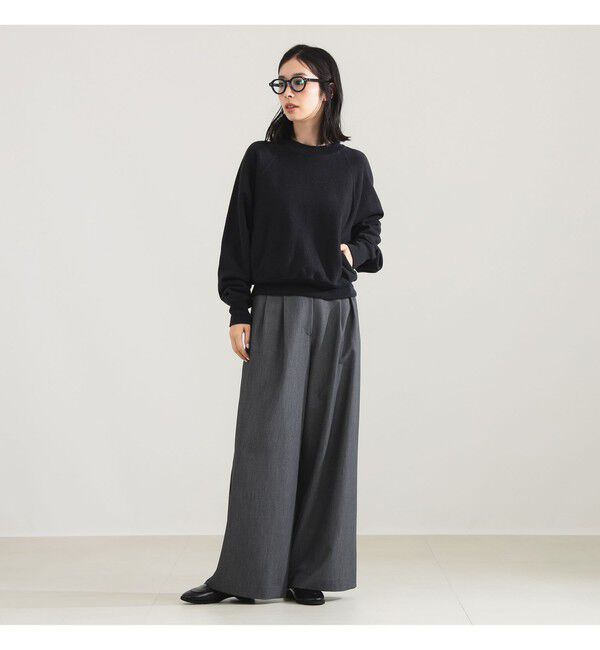 Demi-Luxe BEAMS 「BATONER / メランジ 裏毛 クルーネック トップス」|パーカー|