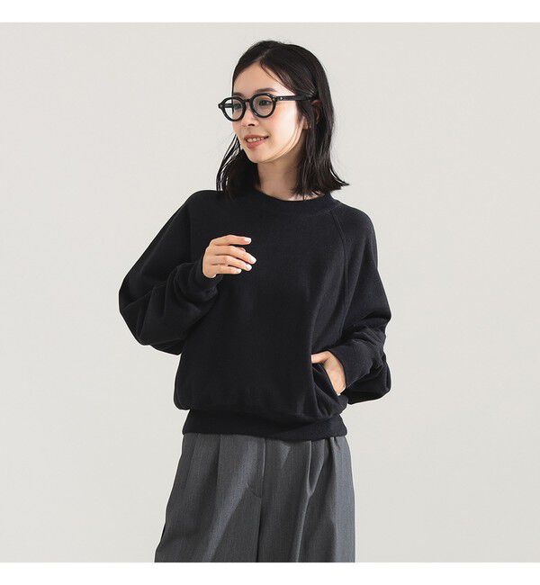 Demi-Luxe BEAMS 「BATONER / メランジ 裏毛 クルーネック トップス」|パーカー|