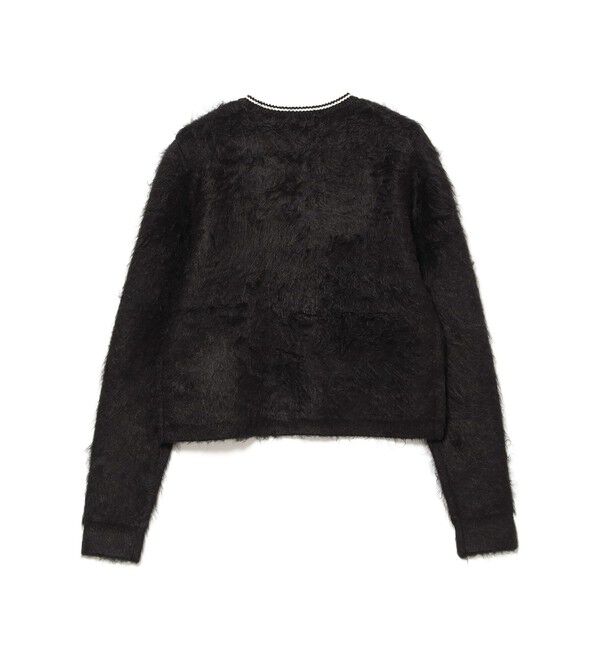 Ray BEAMS 「【別注】FRED PERRY / Fluffy Crewneck Knit Cardigan」|カーディガン|