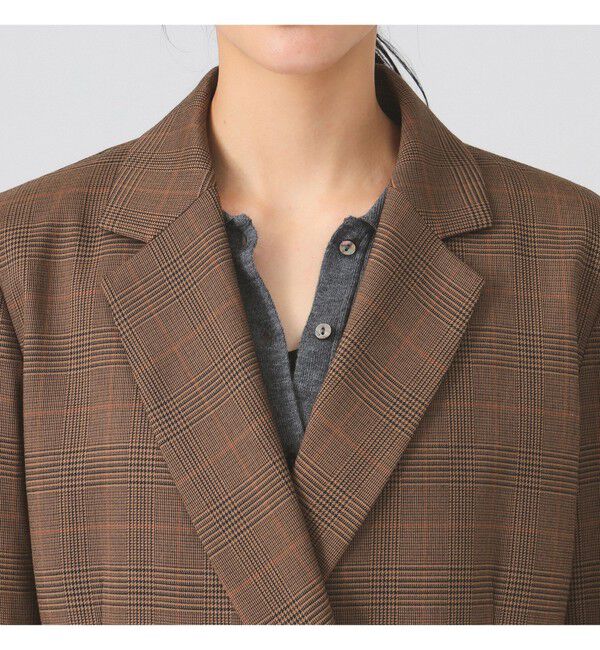 Ray BEAMS 「チェック 4ボタン W ジャケット」|テーラードジャケット|