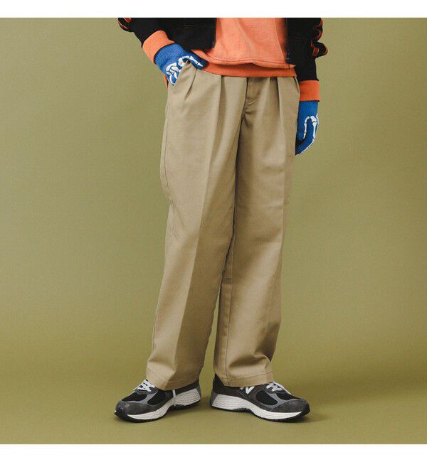 BEAMSBOY「【別注】Dickies / 2プリーツ パンツ」|チノ|BEIGE