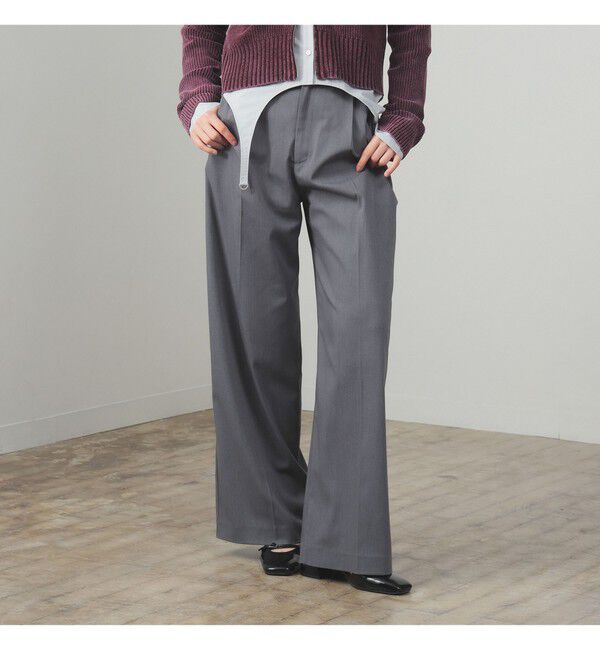 Ray BEAMS 「1タック ワイド パンツ」|チノ|