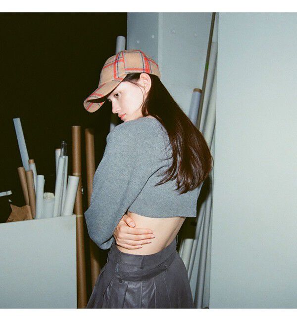 Ray BEAMS 「クロップド クルーネック カーディガン」|ニット・セーター|