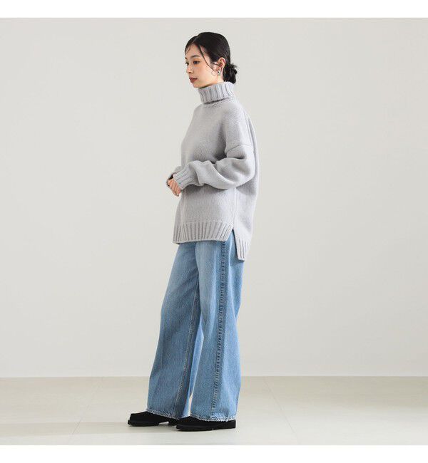 Demi-Luxe BEAMS 「【別注】SLOANE / 3ゲージ ドロップショルダー タートルネック ニット」|ニット・セーター|