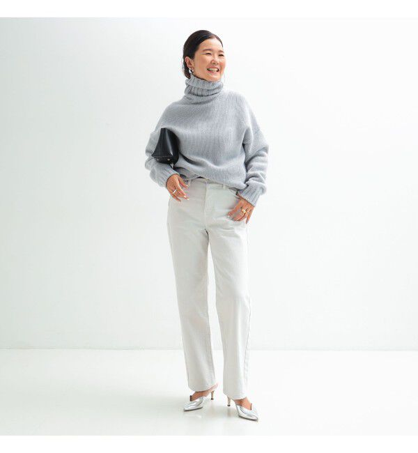 Demi-Luxe BEAMS 「【別注】SLOANE / 3ゲージ ドロップショルダー タートルネック ニット」|ニット・セーター|