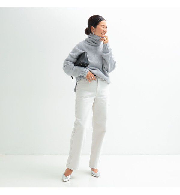 Demi-Luxe BEAMS 「【別注】SLOANE / 3ゲージ ドロップショルダー タートルネック ニット」|ニット・セーター|