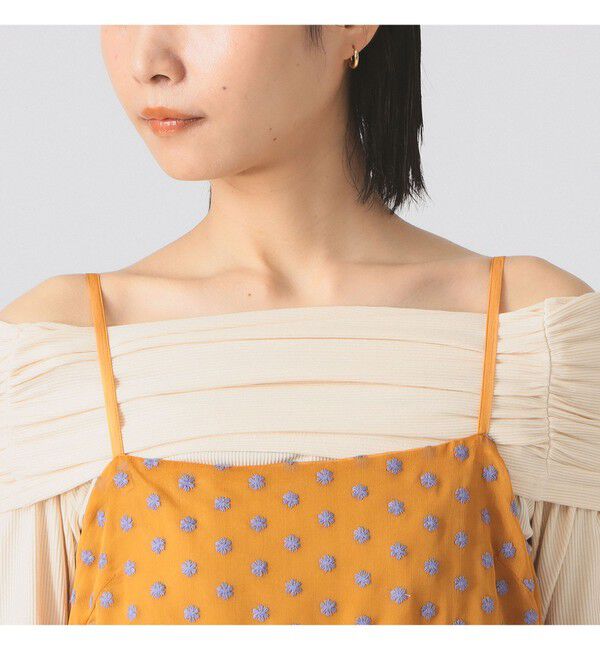 Ray BEAMS 「フラワー 刺繍 キャミ ワンピース」|ワンピース|