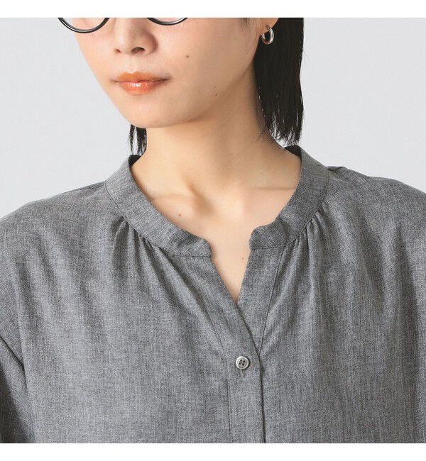 Ray BEAMS 「プリーツ キリカエ キーネック ワンピース」|ワンピース|