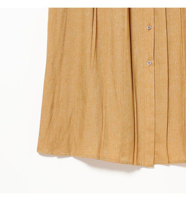 Ray BEAMS 「プリーツ キリカエ キーネック ワンピース」|ワンピース|