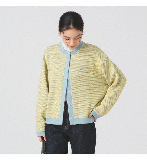 Ray BEAMS 「Lee / KNIT JACQUARD CARDIGAN」|カーディガン|LIGHT.BLUE/YELLOW