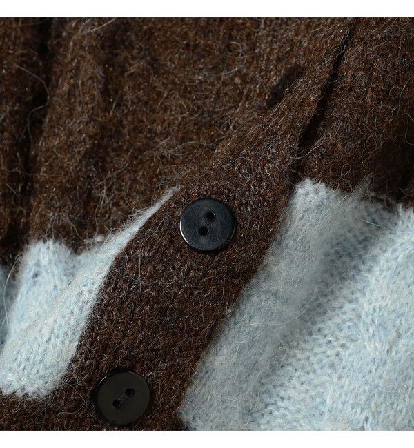 Ray BEAMS 「ワイド ボーダー ポロ ニット」|ニット・セーター|