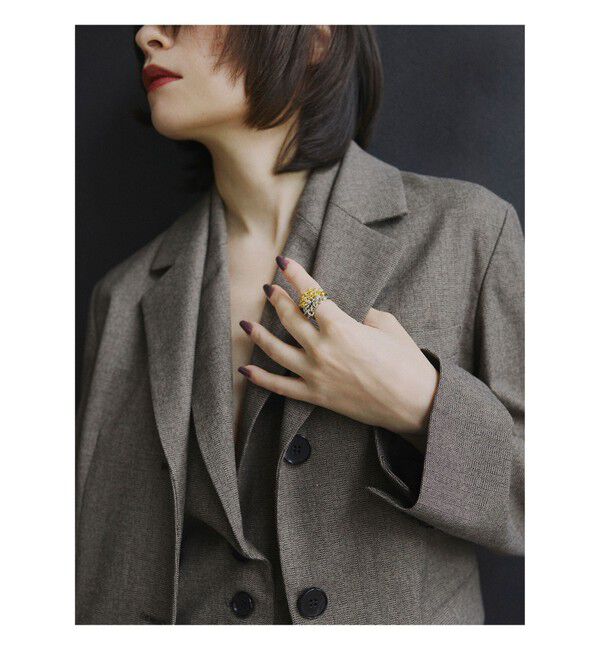 Ray BEAMS 「RBS / コネクト チェーン フリンジ リング」|リング|