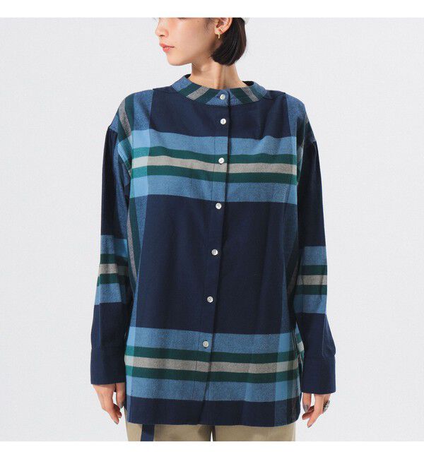 BEAMSBOY「ビッグ タータン バスク シャツ」|シャツ・ブラウス|