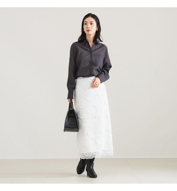 Demi-Luxe BEAMS 「ポリエステル ウール トロピカル シアー シャツ」|シャツ・ブラウス|