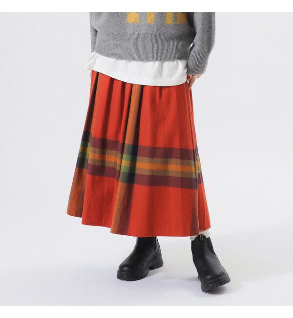 BEAMSBOY「ビッグ タータン スカート」|スカート|