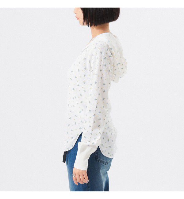 BEAMSBOY「フラワー サーマル パーカー」|Tシャツ・カットソー|