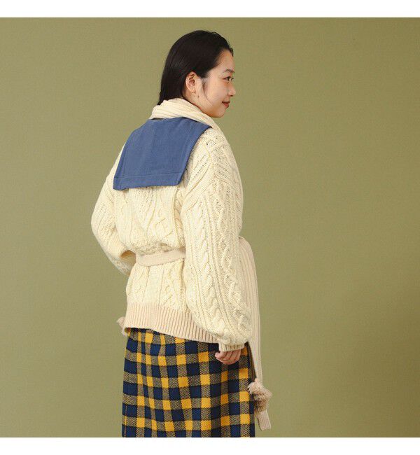 BEAMSBOY「3ゲージ 2トーン アラン カーディガン」|ニット・セーター|