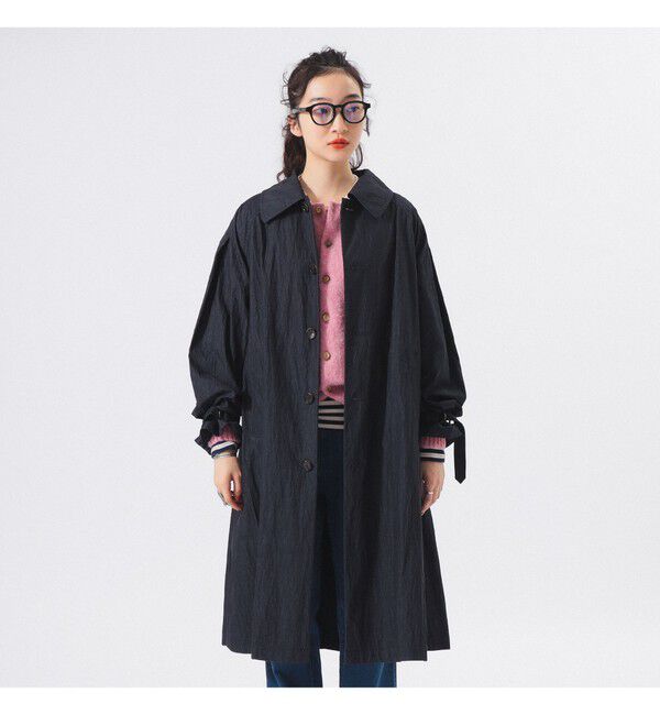 BEAMSBOY「コットン ナイロン ミリタリー ステンカラー コート」|ダッフルコート|