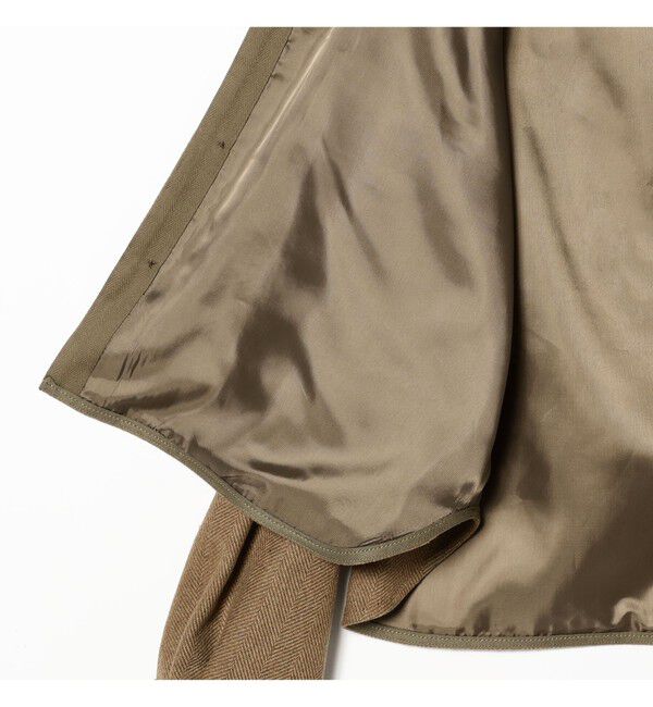 BEAMSBOY「ショート ヘリンボーン CPO ジャケット」|ブルゾン・スタジャン|