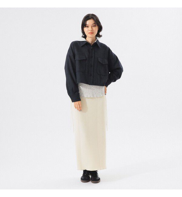 BEAMSBOY「ショート ヘリンボーン CPO ジャケット」|ブルゾン・スタジャン|