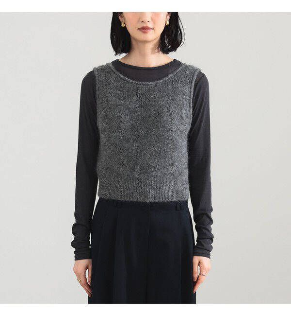 Demi-Luxe BEAMS 「モヘヤ ニット ベスト」|ニット・セーター|