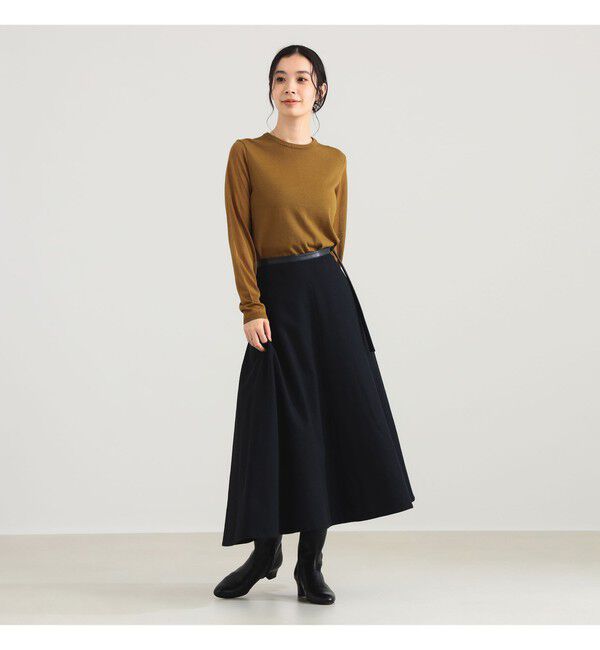 Demi-Luxe BEAMS 「AK+1 / シアースリーブ クルーネックニット」|ニット・セーター|