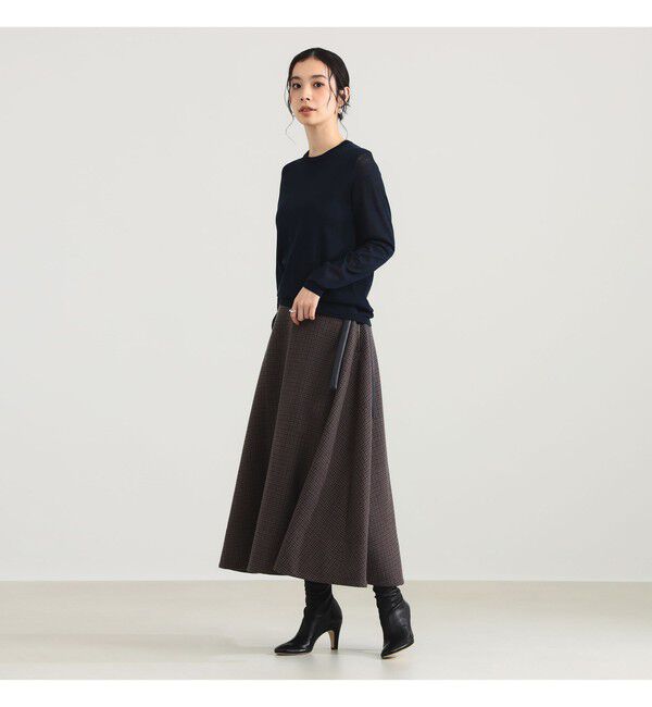 Demi-Luxe BEAMS 「AK+1 / シアースリーブ クルーネックニット」|ニット・セーター|