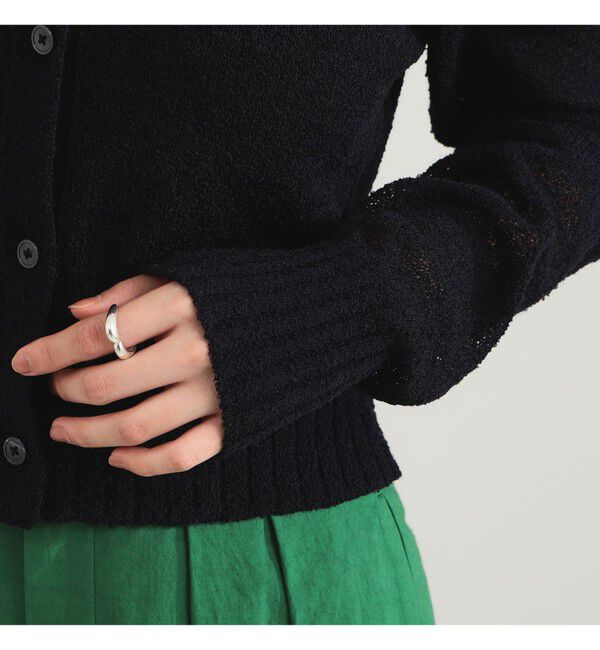 Demi-Luxe BEAMS 「AK+1 / ポロカラーショート カーディガン」|ニット・セーター|