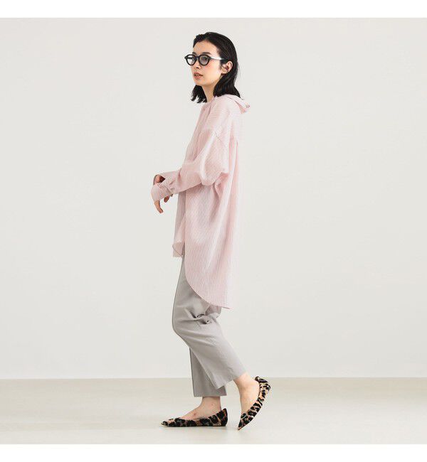 Demi-Luxe BEAMS 「AK+1 / シアー ストライプ シャツ」|シャツ・ブラウス|